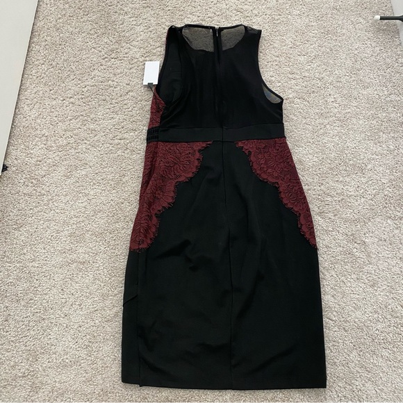 ASTR the label NWTs black and maroon lace cocktail mini dress - Picture 3 of 7